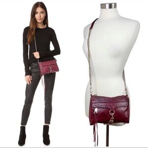 REBECCA MINKOFF Mini Mac Leather Crossbody